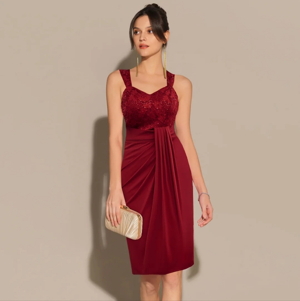 Red sequin Grace Karin size xl dress